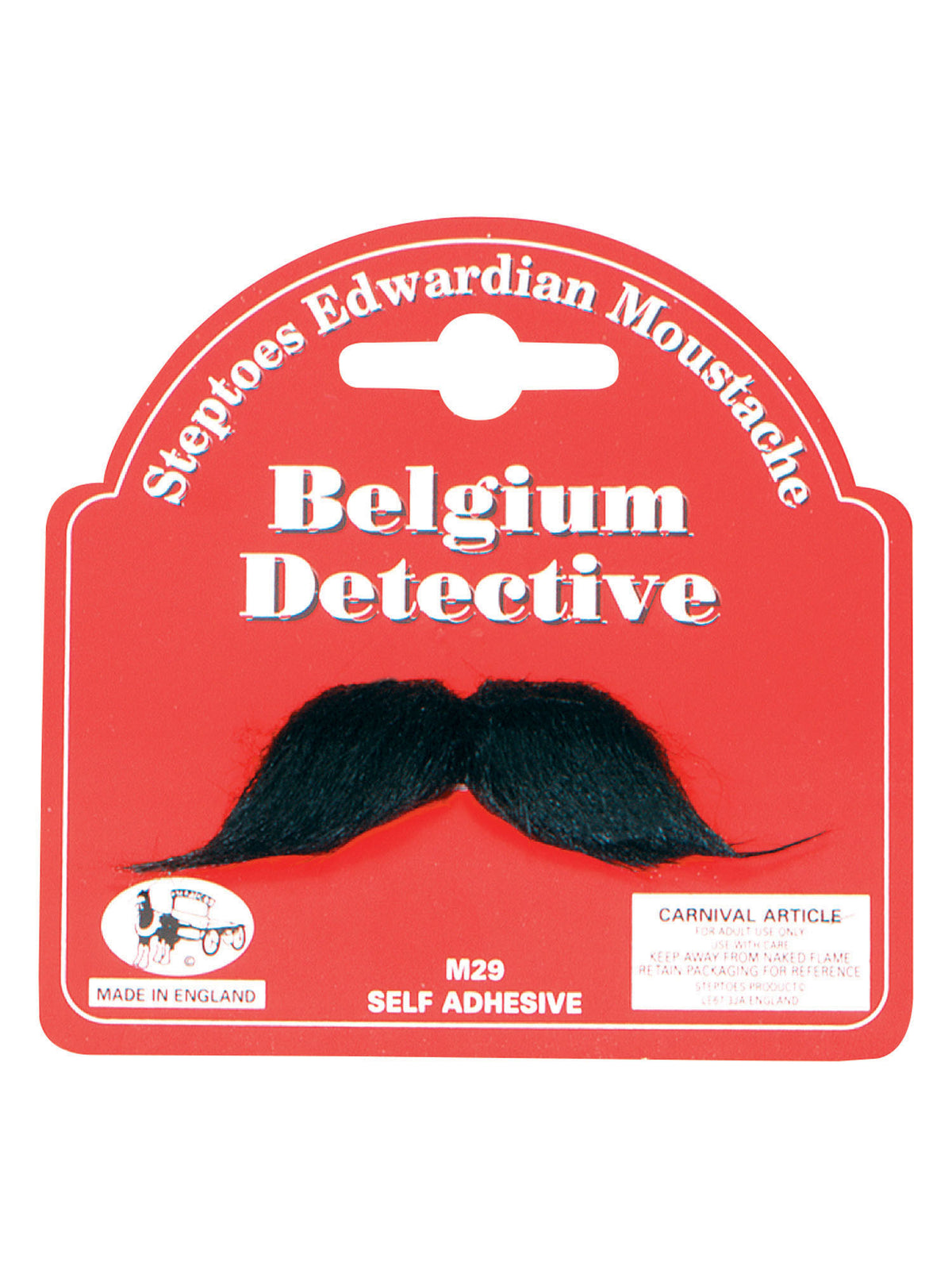 Rubies Belgium Detective Moustache Beards and Moustaches
