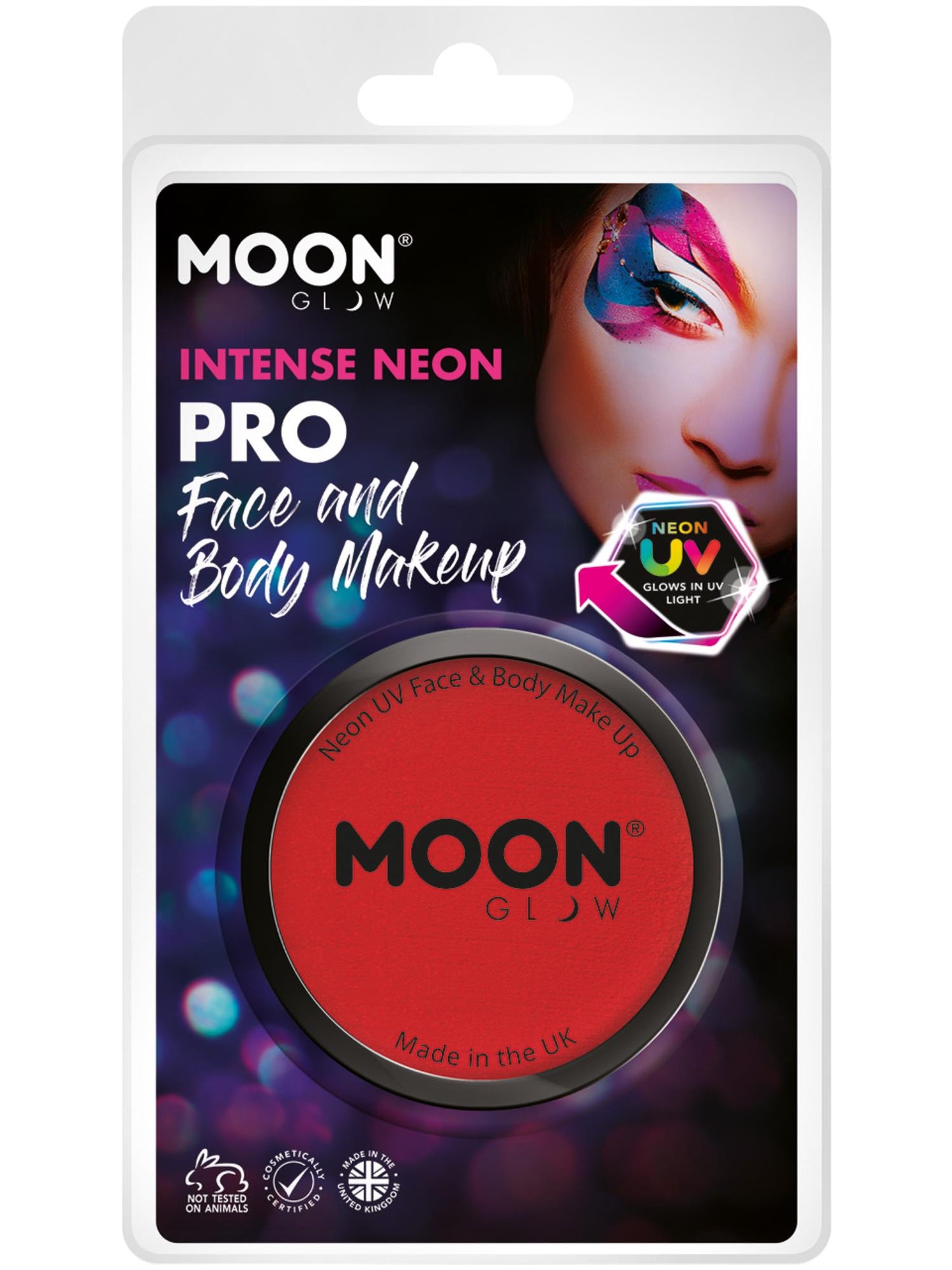 Smiffys Moon Glow Pro Intense Neon UV Cake Pot CD für Unisex
