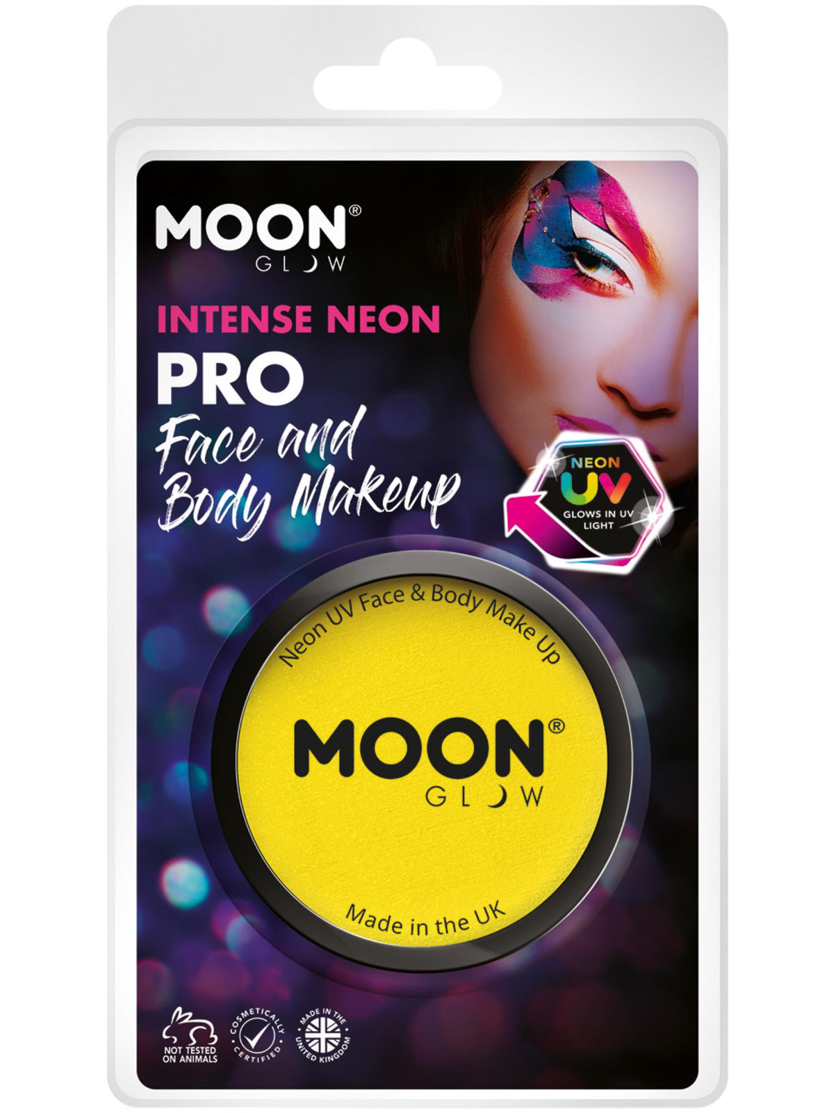Smiffys Moon Glow Pro Intense Neon UV Cake Pot CD für Unisex