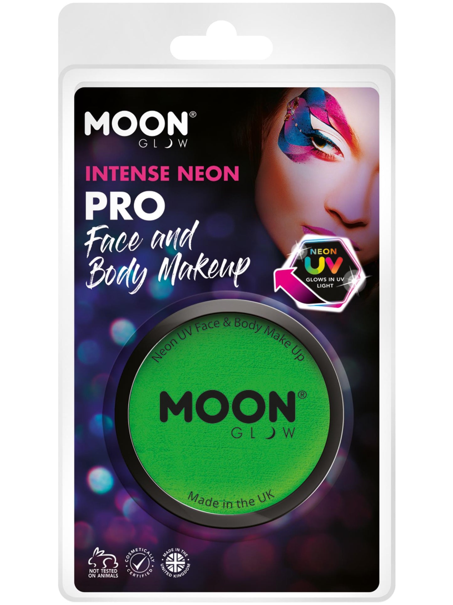 Smiffys Moon Glow Pro Intense Neon UV Cake Pot, Intense Gr CD für Unisex