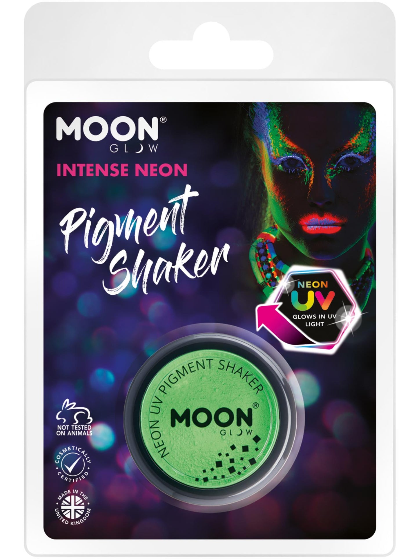 Smiffys Moon Glow Intense Neon UV Pigment Shakers CD für Unisex