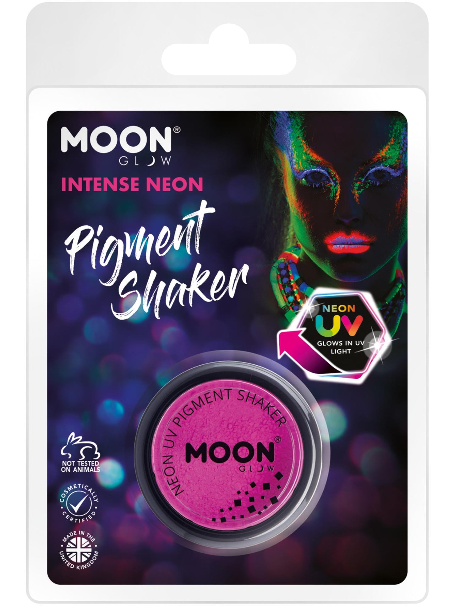 Smiffys Moon Glow Intense Neon UV Pigment Shakers CD für Unisex