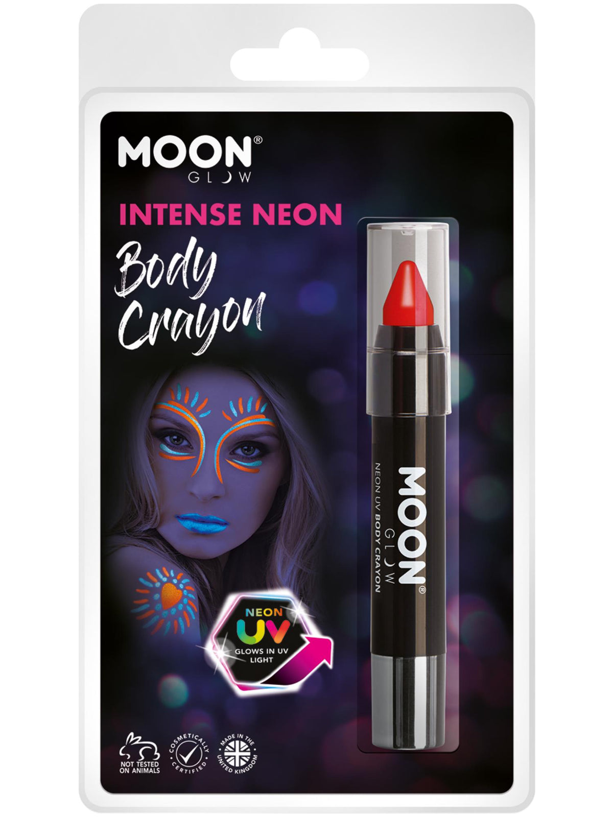 Smiffys Moon Glow Neon UV Body Crayons 3.2 g