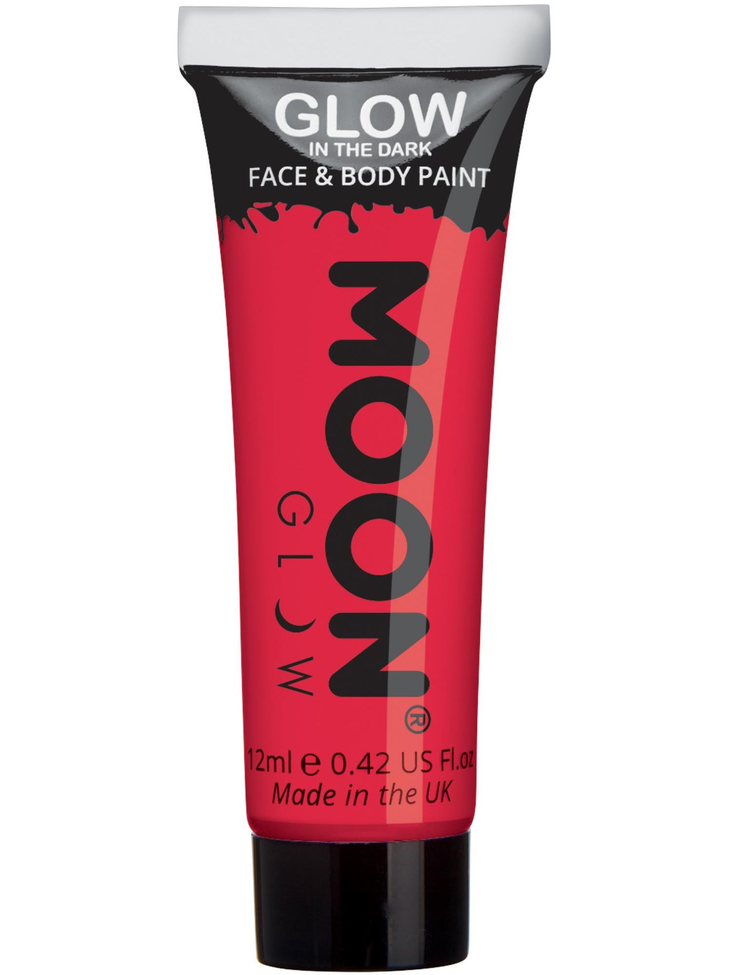 Smiffys Moon Glow - Glow in the Dark Face Paint, Red CD für Unisex