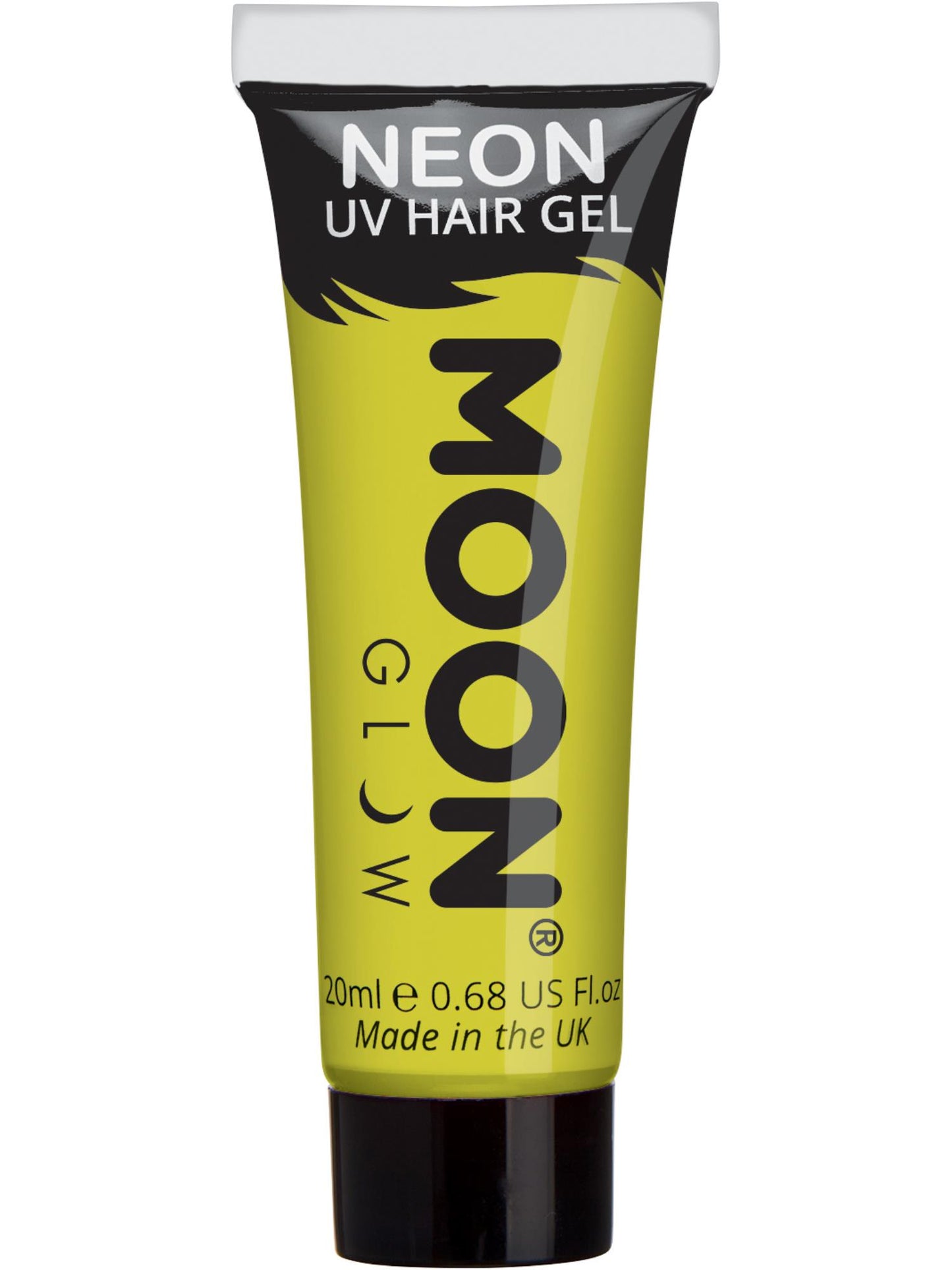 Smiffys Moon Glow Intense Neon UV Hair Gel, Intense Yellow CD für Unisex