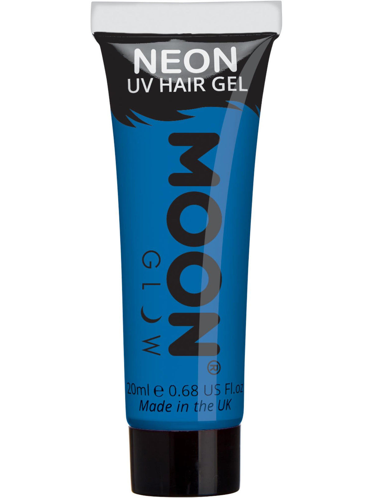Smiffys Moon Glow Intense Neon UV Hair Gel, Intense Blue CD für Unisex