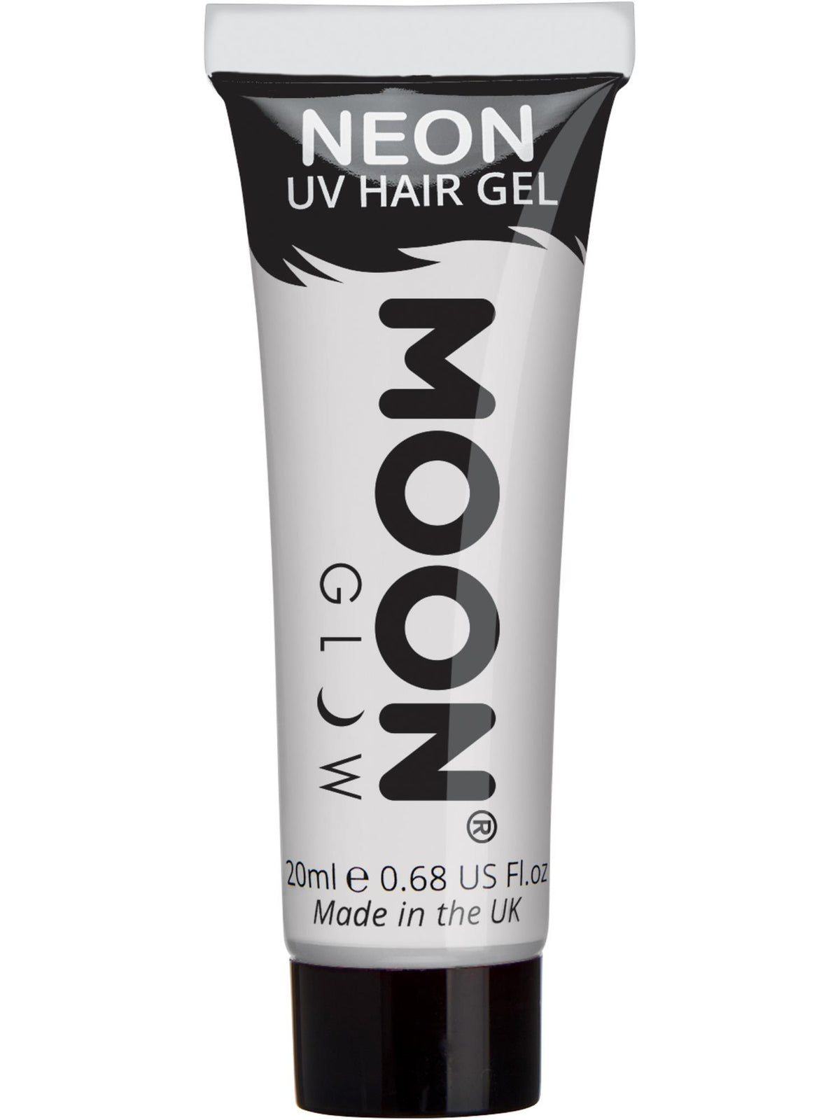 Smiffys Moon Glow Intense Neon UV Hair Gel, White CD für Unisex