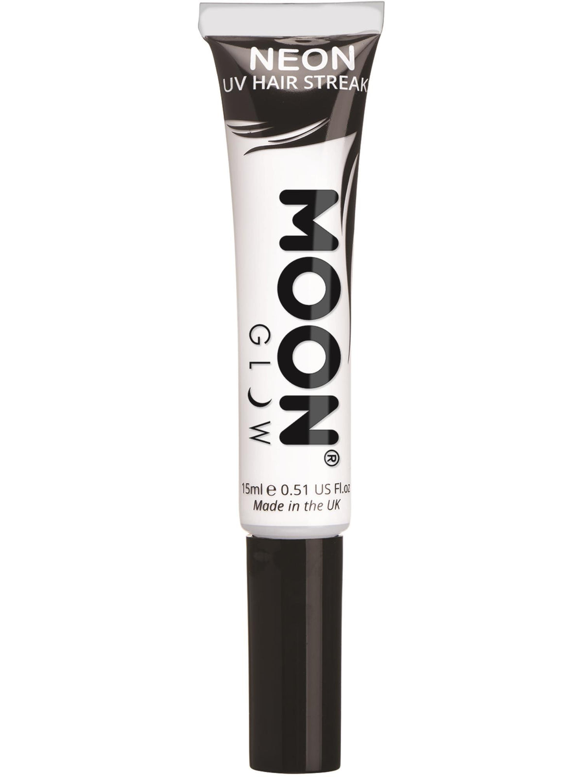 Smiffys Moon Glow Intense Neon UV Hair Streaks, White CD für Unisex