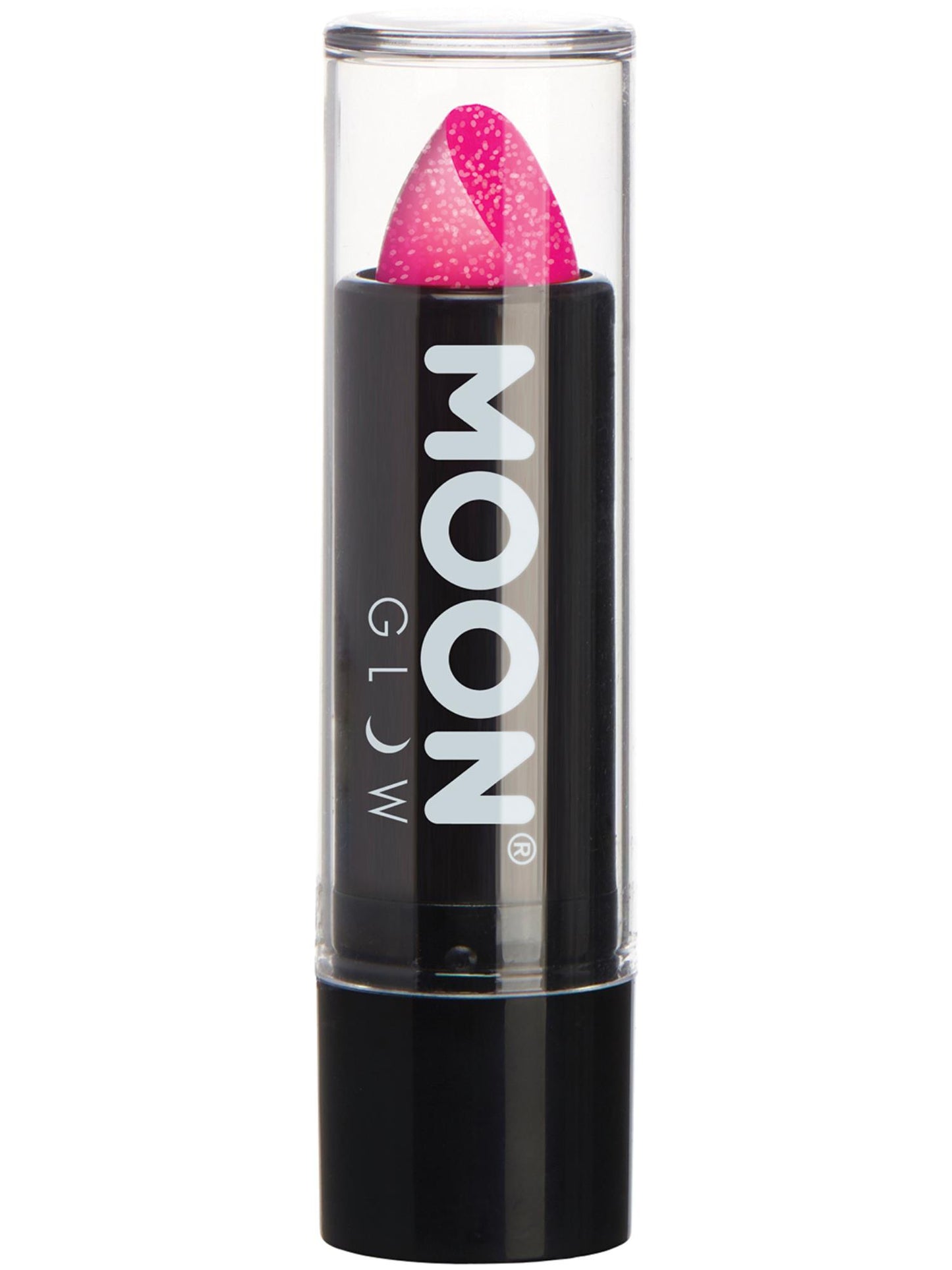 Smiffys Moon Glow - Neon UV Glitter Lipstick, Magenta CD für Unisex