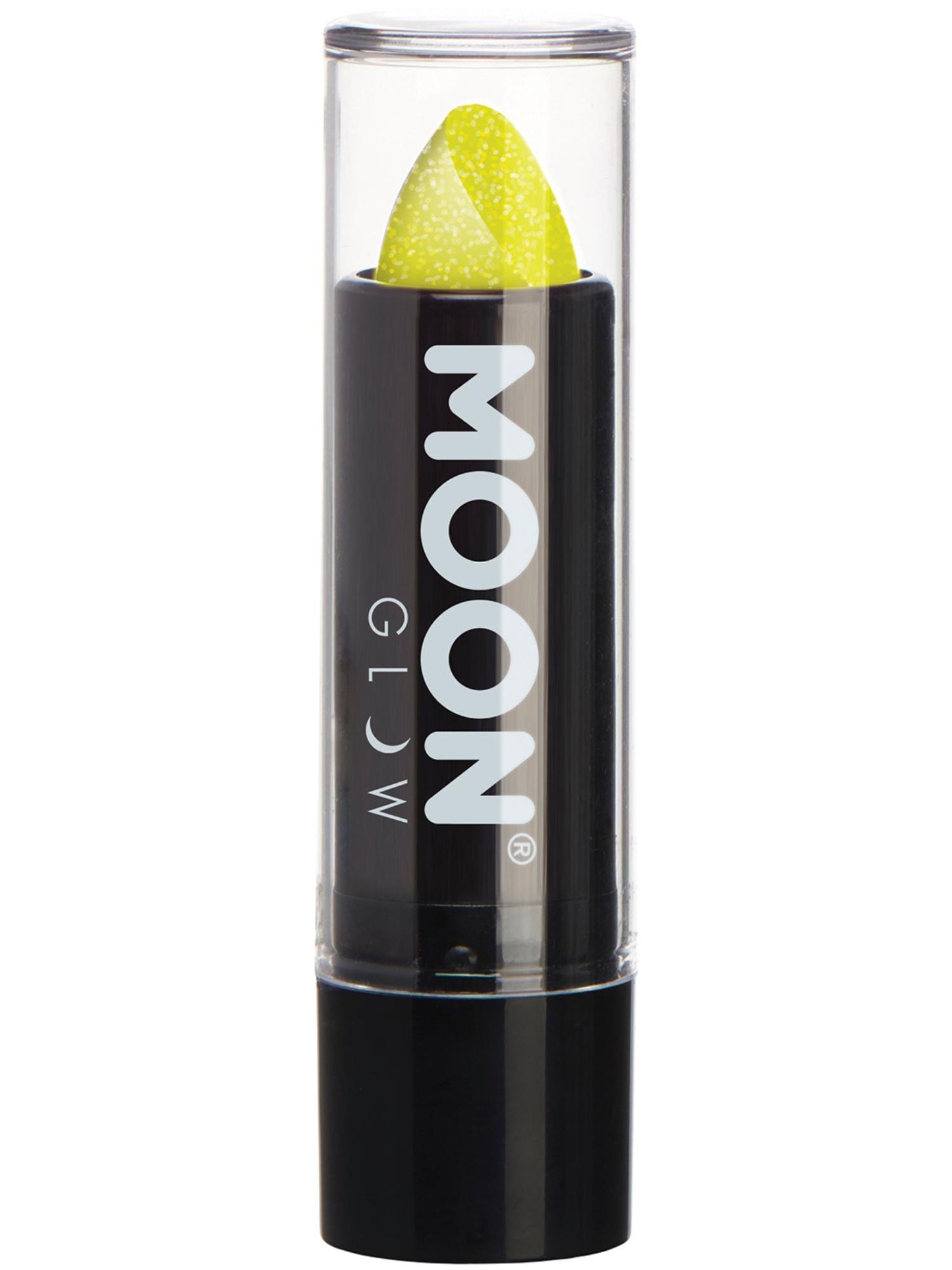 Smiffys Moon Glow - Neon UV Glitter Lipstick, Yellow CD für Unisex