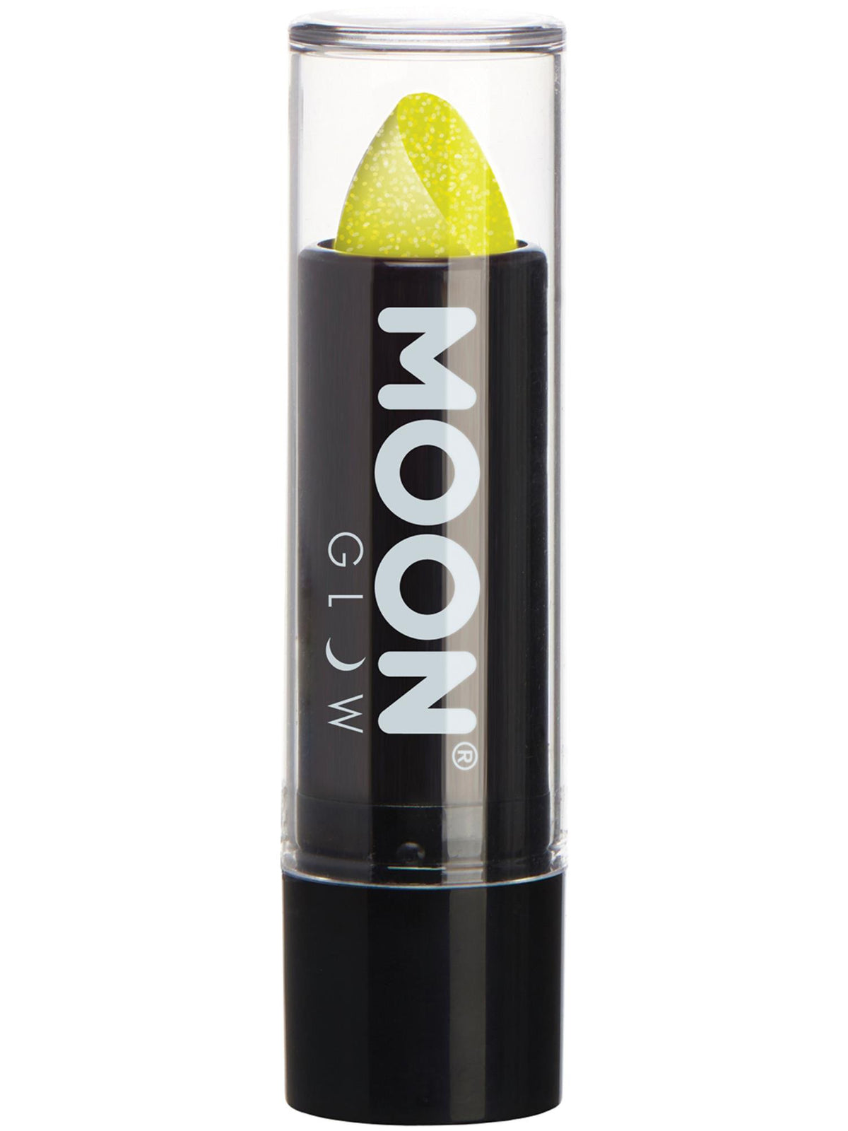 Smiffys Moon Glow - Neon UV Glitter Lipstick, Yellow CD für Unisex