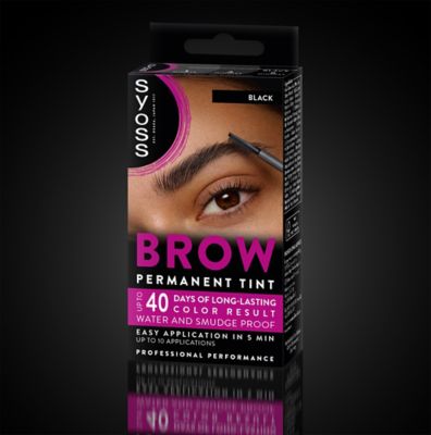 SYOSS SYOSS Brow Tint Permanente Cejas Schwarz 1 Stück Augenbrauenfarbe Haarfarbe