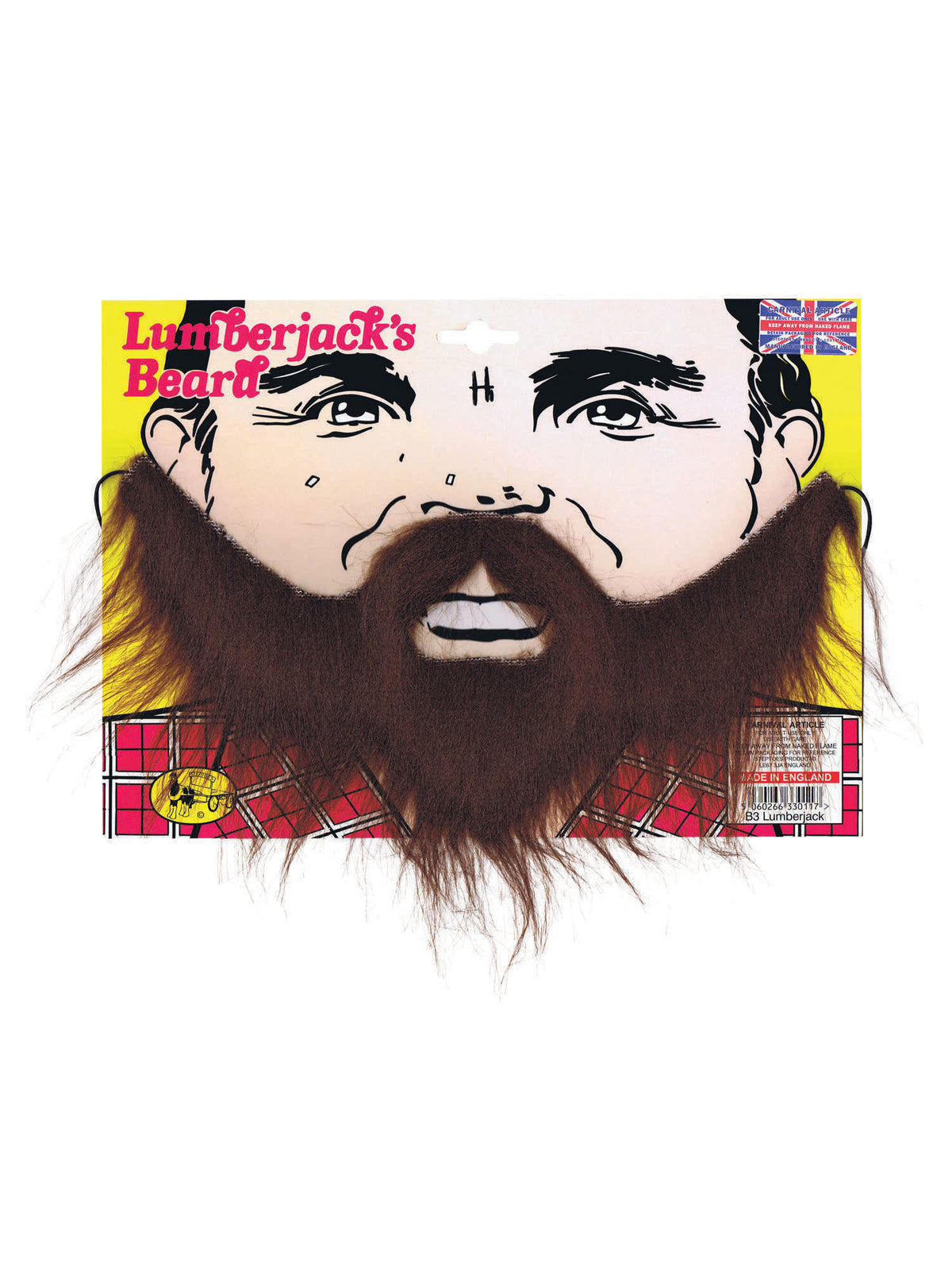 Rubies Lumberjack Beard. Brown Beards and Moustaches