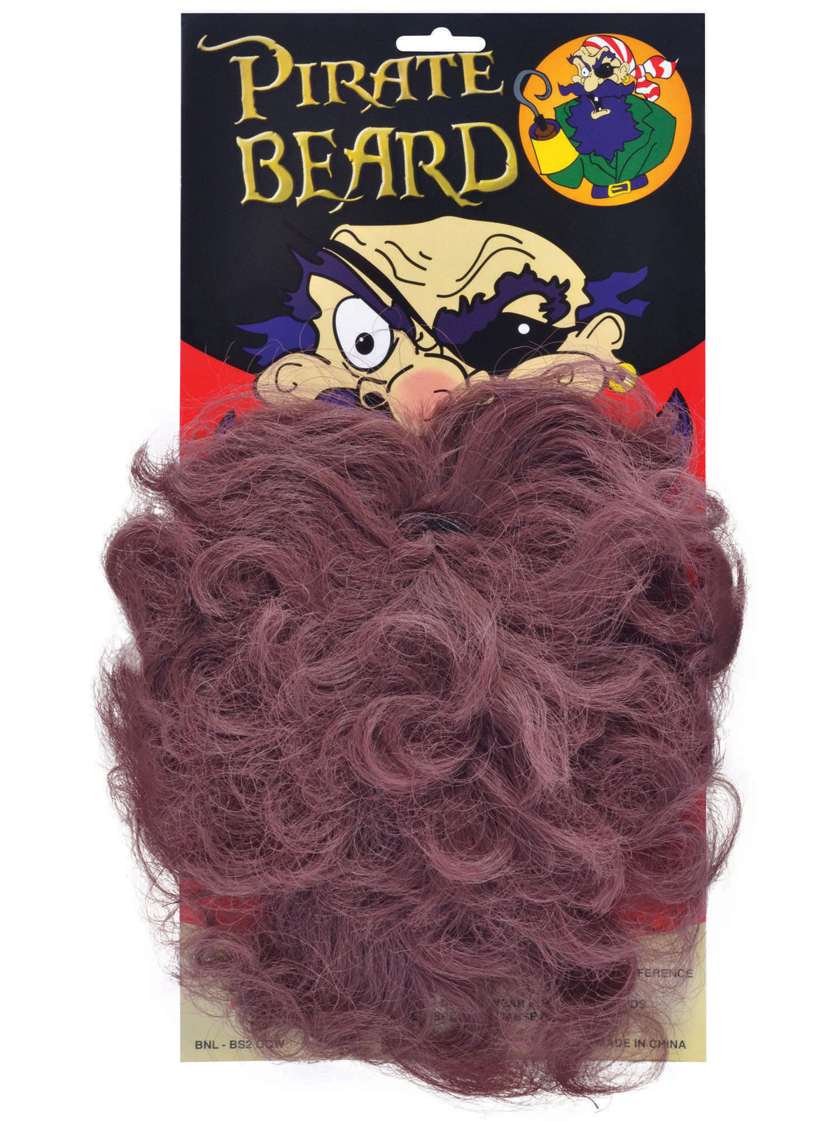 Rubies Pirate Beard. Wavy Brown Beards and Moustaches für Unisex