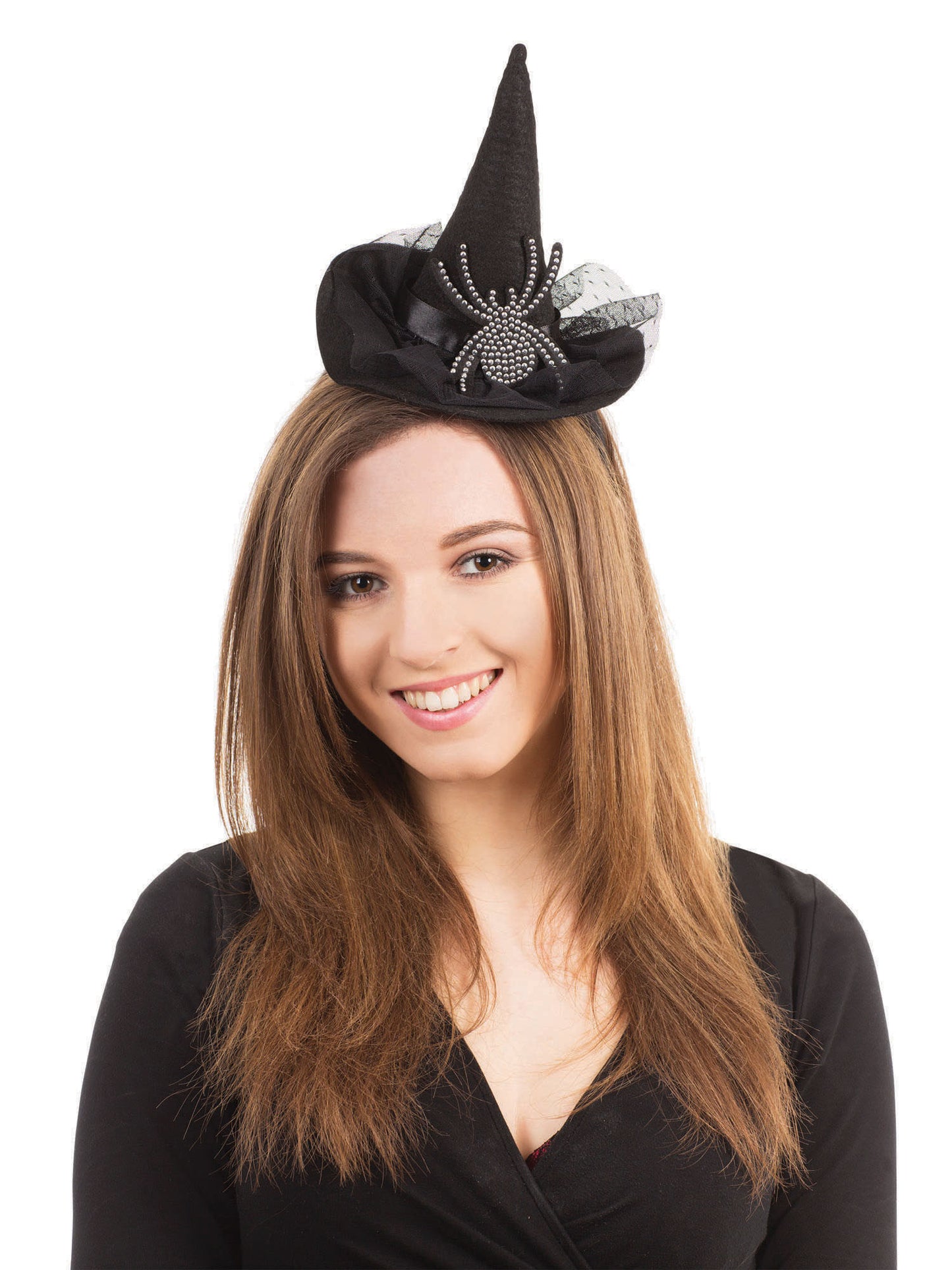 Rubies Rubies Diamante Spider Witch Hat Headband Headpieces and Headbands