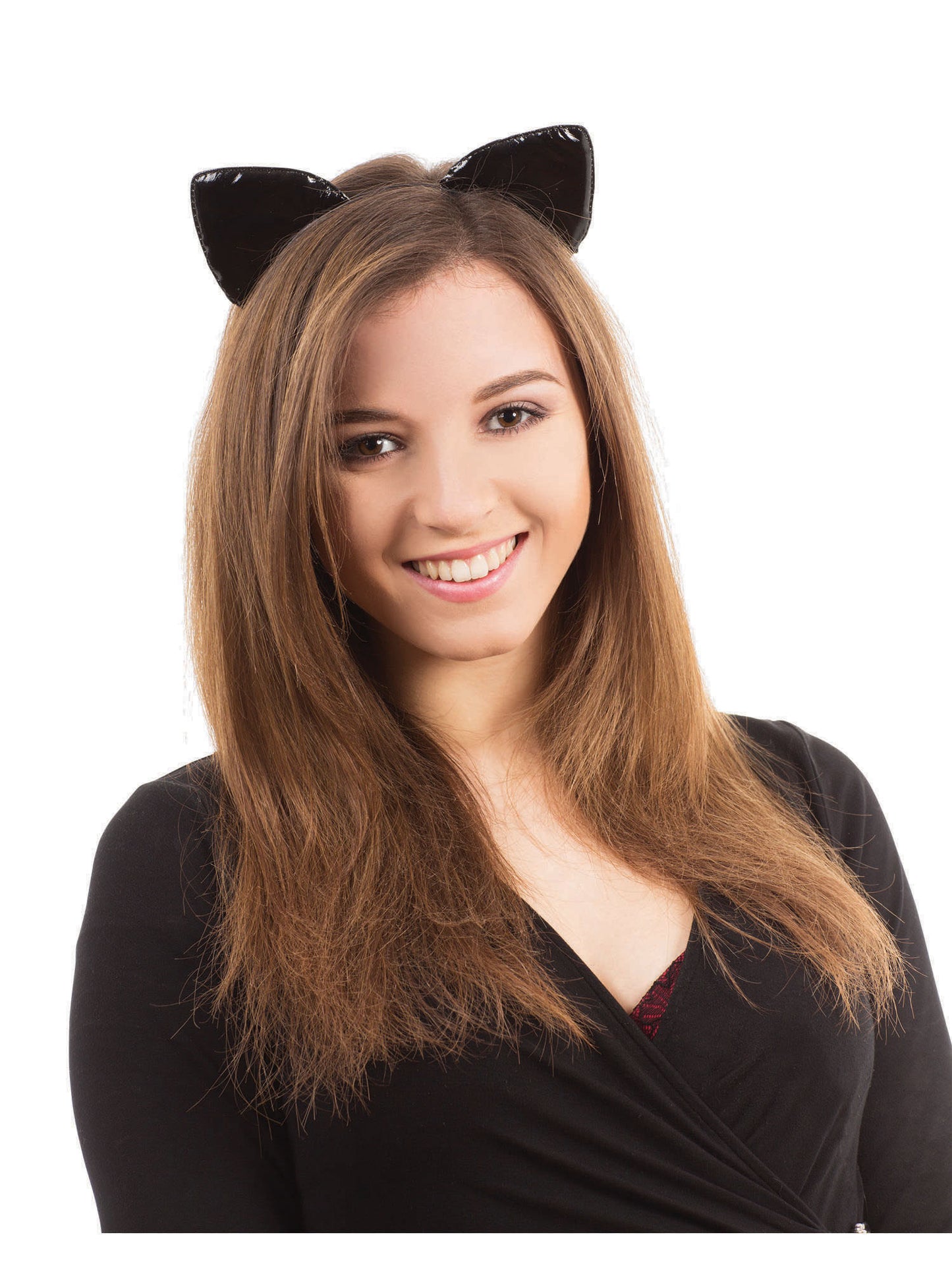 Rubies Rubies Shiny Cat Ears On Band Headpieces and Headbands
