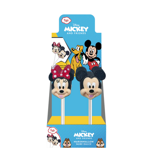 Barbie Mickey & Minnie Marshmallows Lollipop 18x30g Thekendisplay