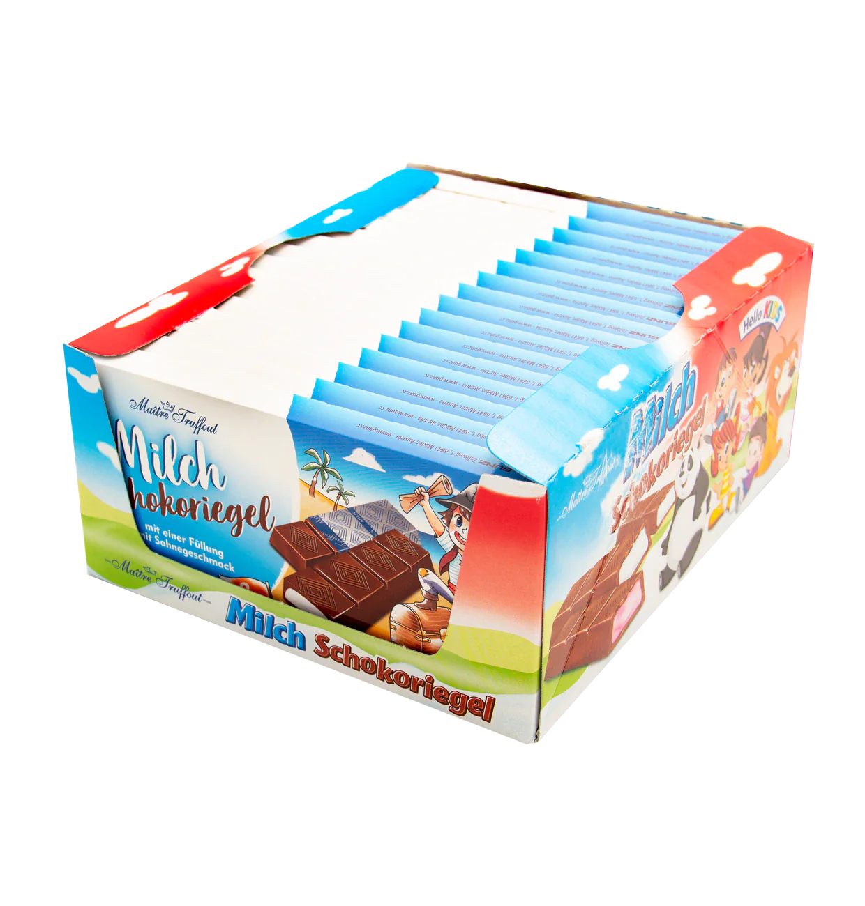 Milchschokolade mit Sahnecremefüllung 8 Riegel 100g