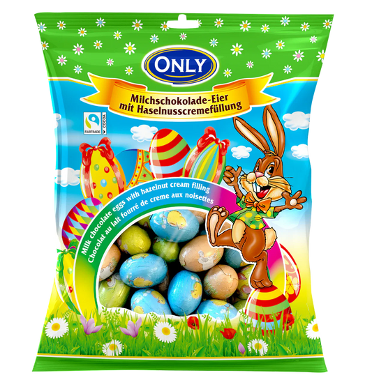 Only Milchschokoladeeier mit Haselnusscremefüllung gross 400g