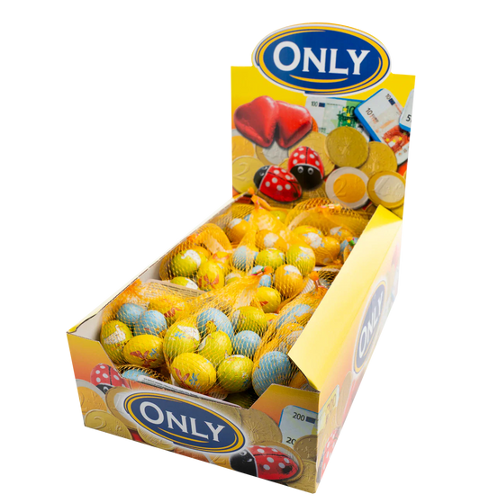 Milchschokoladeeier mit Haselnusscremefüllung groß 84g