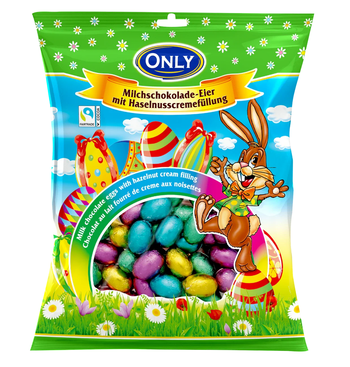 Only Milchschokoladeeier mit Haselnusscremefüllung klein 400 g