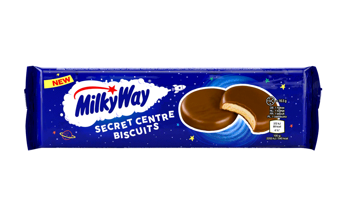 Milky Way Secret Centre Biscuits 132 g – gefüllte Schokoladenkekse