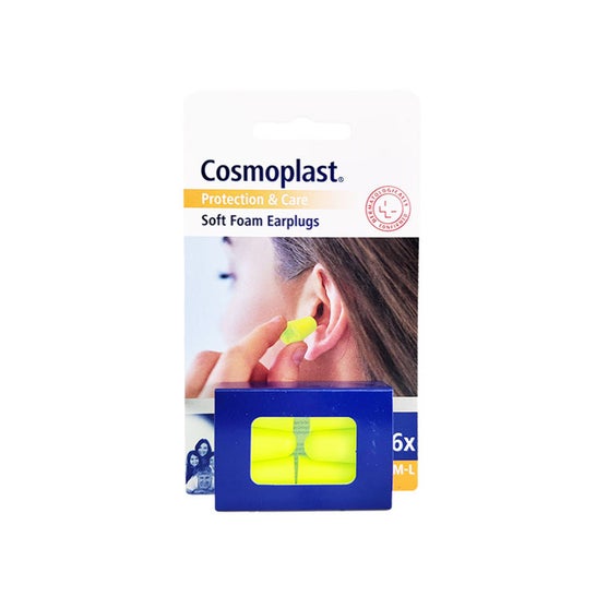 Cosmoplast Schaumstoff-Ohrstöpsel 6 Stück