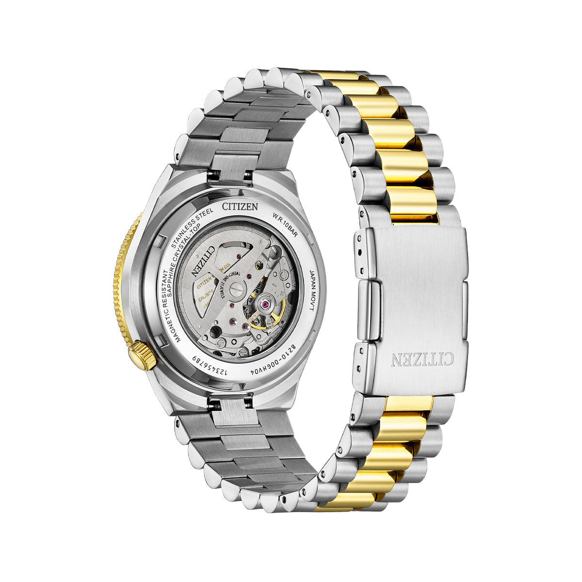 CITIZEN NJ0234-58X Automatikuhr mit Metallarmband – Seitenansicht