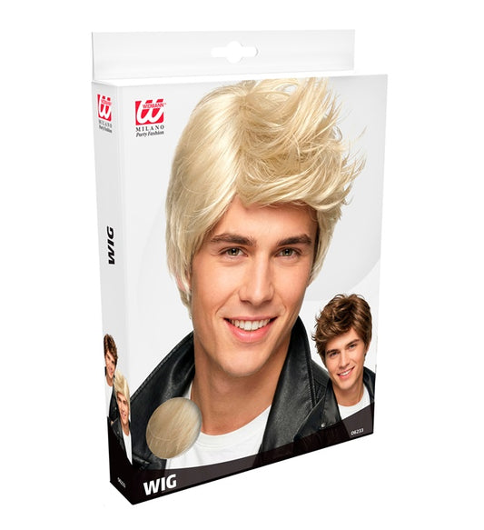 David Perücke in Blond und Braun – Fasnacht Kostümzubehör