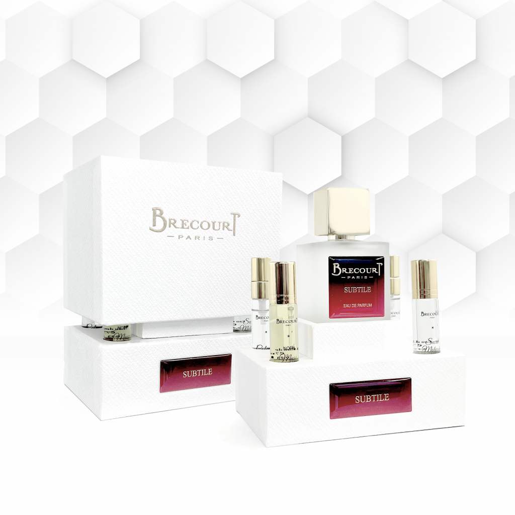 BRECOURT BRECOURT Subtile Eau de Parfum 100 ml mit 4 x 6 ml Reisegrößen Set Parfüm