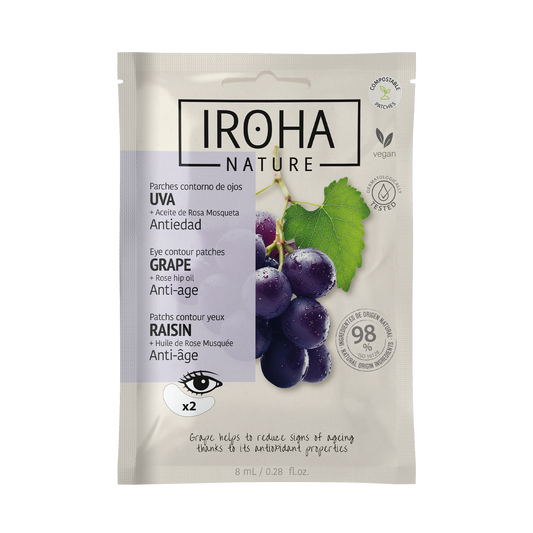 IROHA NATURE IROHA NATURE Uva Augenpads 8 ml Contorno De Ojos Kosmetik