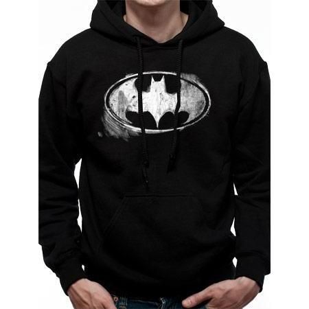 Rubies Batman (DC) Batman Mono Distressed Logo Pullover Hoodie Hoodies für Unisex