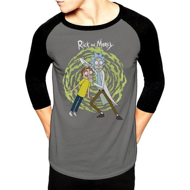 Rubies Rick And Morty Spiral Baseball Shirt Baseball Shirt T-Shirts für Unisex
