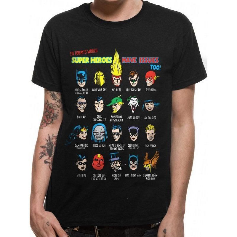 Rubies Justice League (DC) Justice League Superhero Issues Unisex T-Shirt T-Shirts