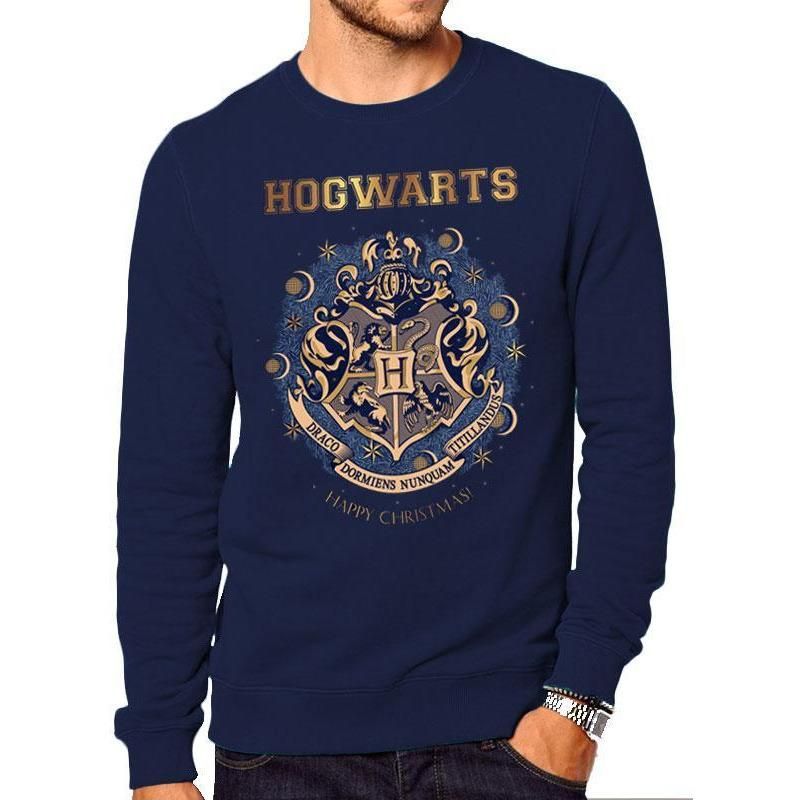 Rubies Harry Potter Gold Shimmer Christmas At Hogwarts Crewneck Sweatshirt Hoodies für Unisex