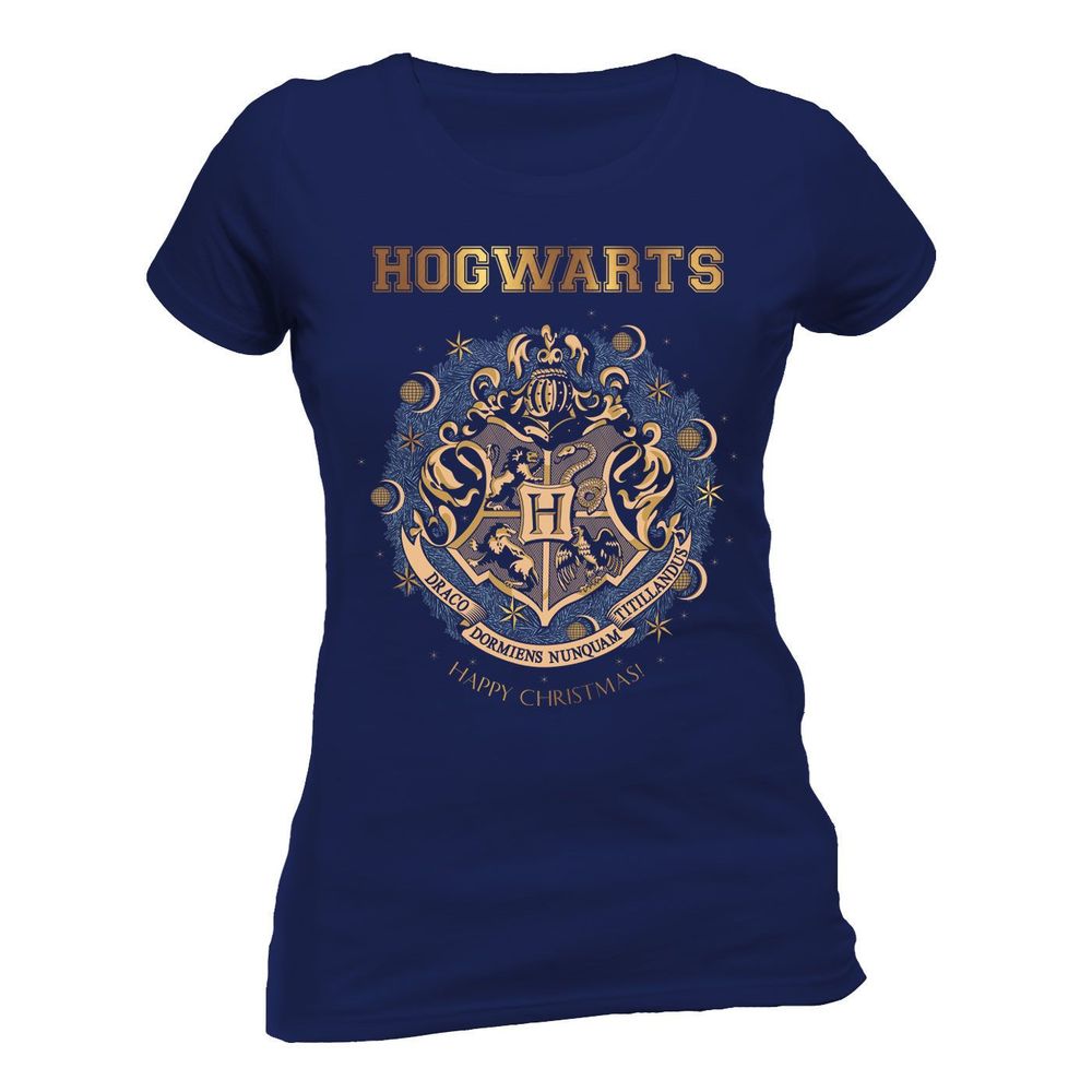 Rubies Harry Potter Foil Christmas At Hogwarts Fitted T-Shirt T-Shirts für Unisex