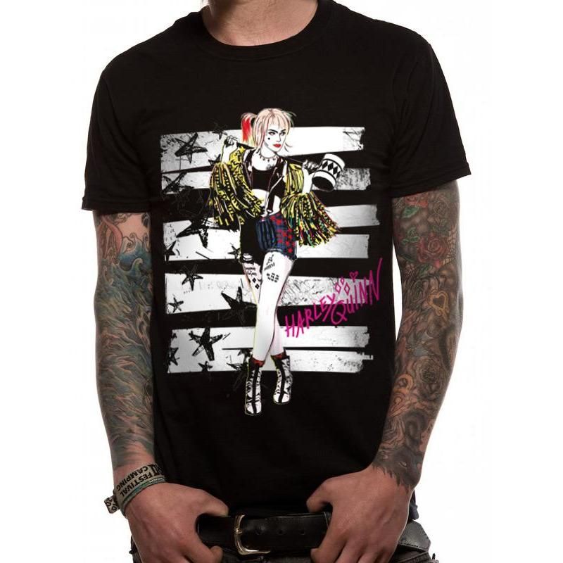 Rubies Birds of Prey (DC) Birds Of Prey Stripes And Stars Unisex T-Shirt T-Shirts