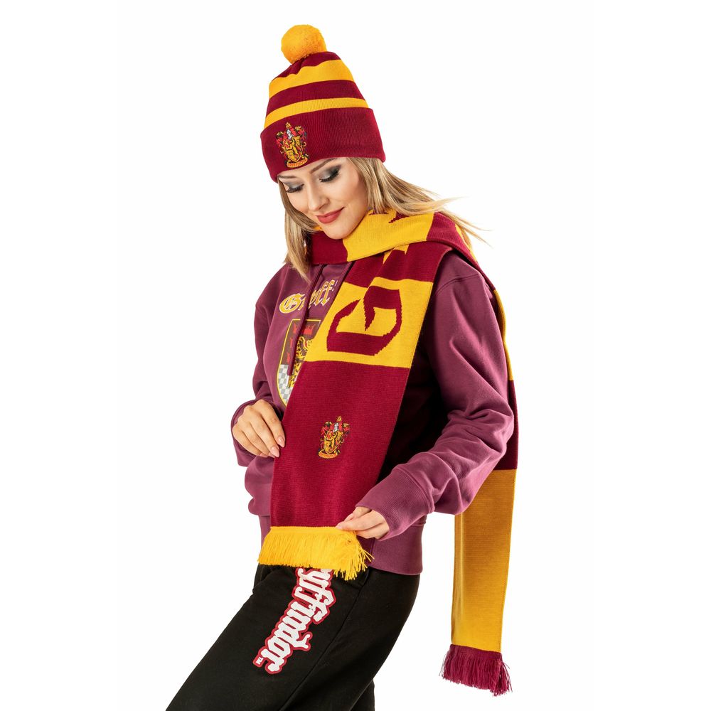 Rubies Gryffindor Long Length Embroidered Harry Potter Scarf Kostümzubehör für Unisex