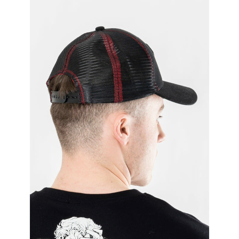 Schwarze Superman Trucker Cap von Rubies – Seitenansicht