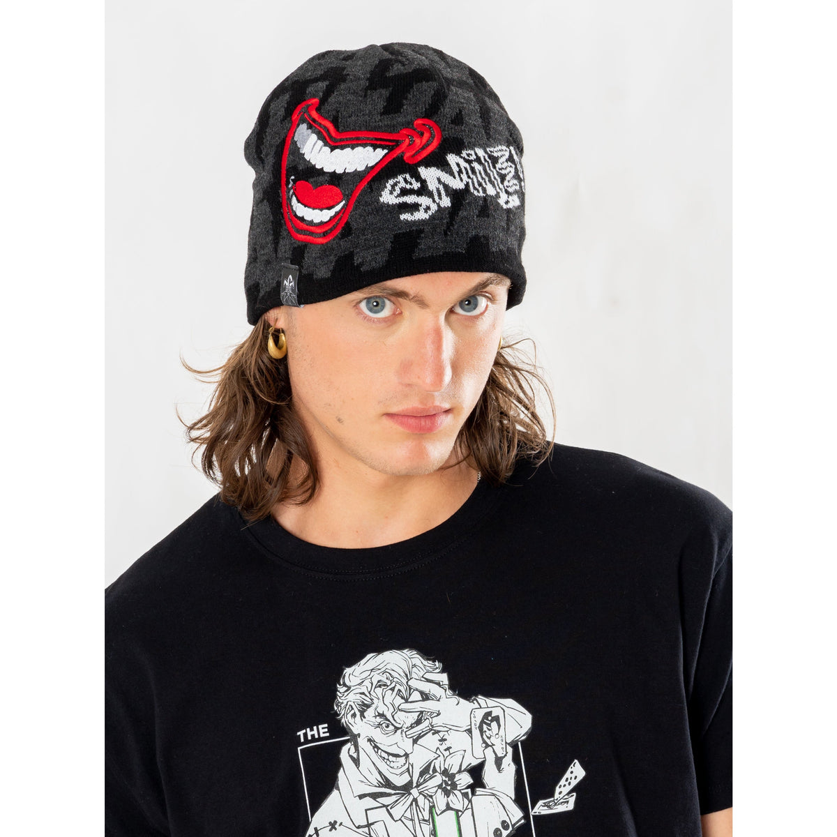 Joker (DC) Smile Beanie von Rubies – Kostümzubehör