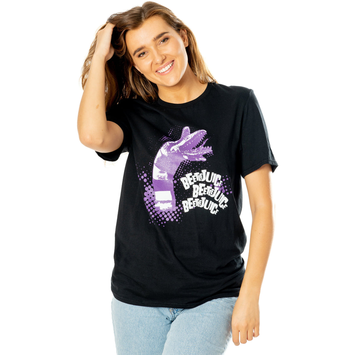 Rubies Beetlejuice Adults Unisex Black Sandworm T-Shirt T-Shirts