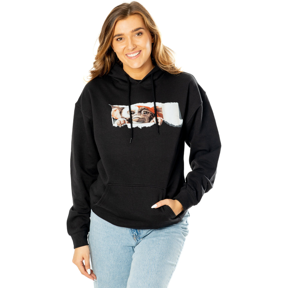 Rubies Gizmo Gremlins Adult Unisex Black Front and Back Tear-Away Hoodie Hoodies & Sweatshirts