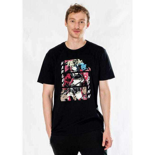Rubies Harley Quinn Black Adult Anime Comic T-Shirt T-Shirts für Unisex