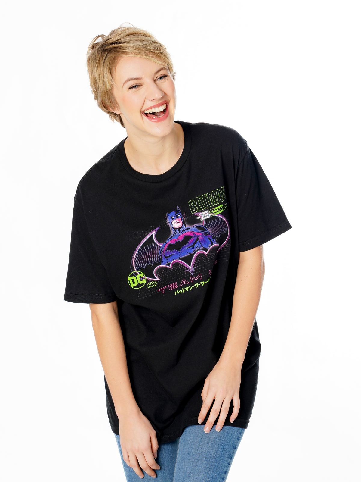 Rubies Batman (DC) Batman Anime Matrix Grid Tshirt T-Shirts für Unisex