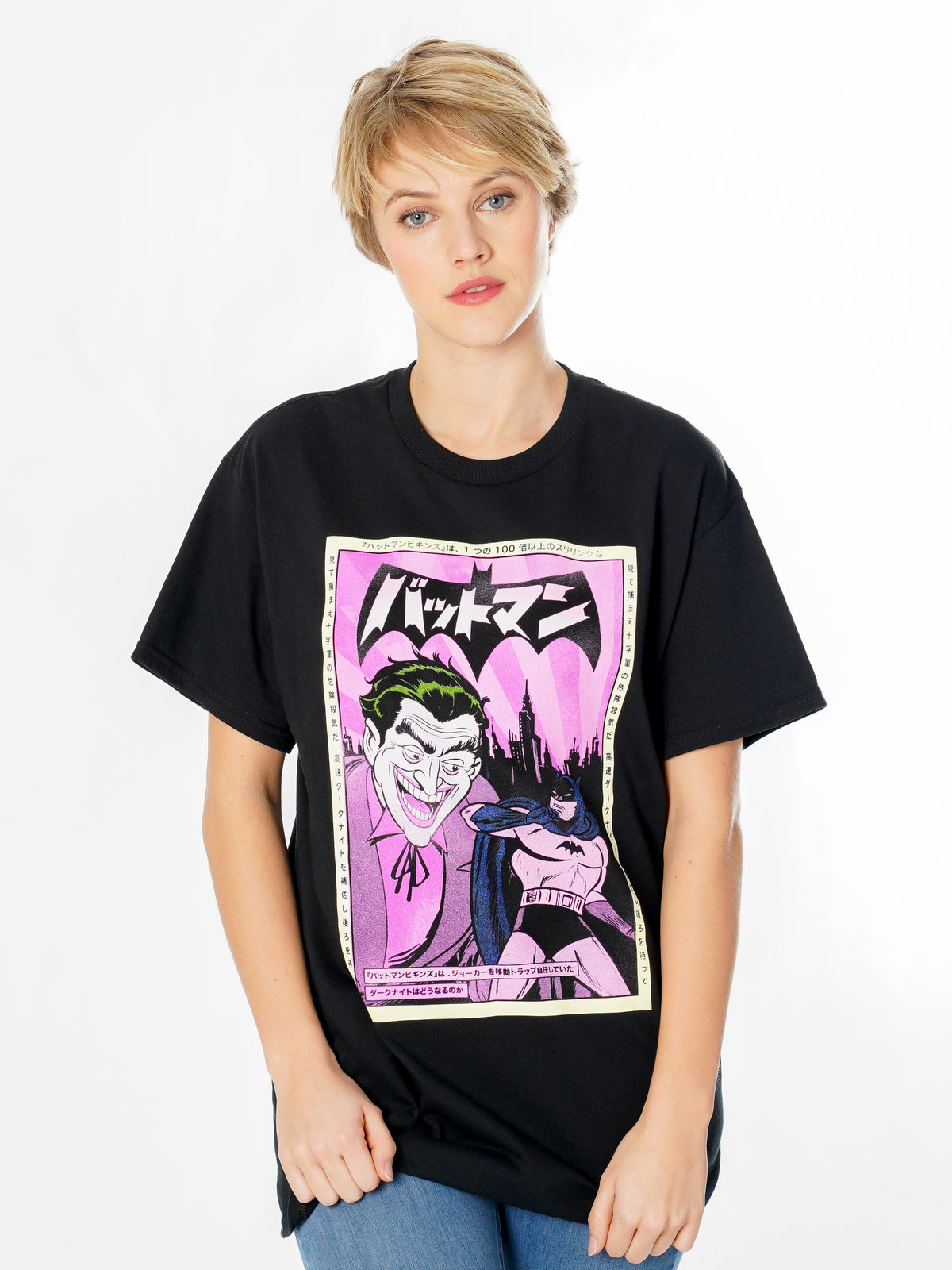 Rubies Joker (DC) Batman Joker Anime Poster T-Shirt für Unisex – Verpackung