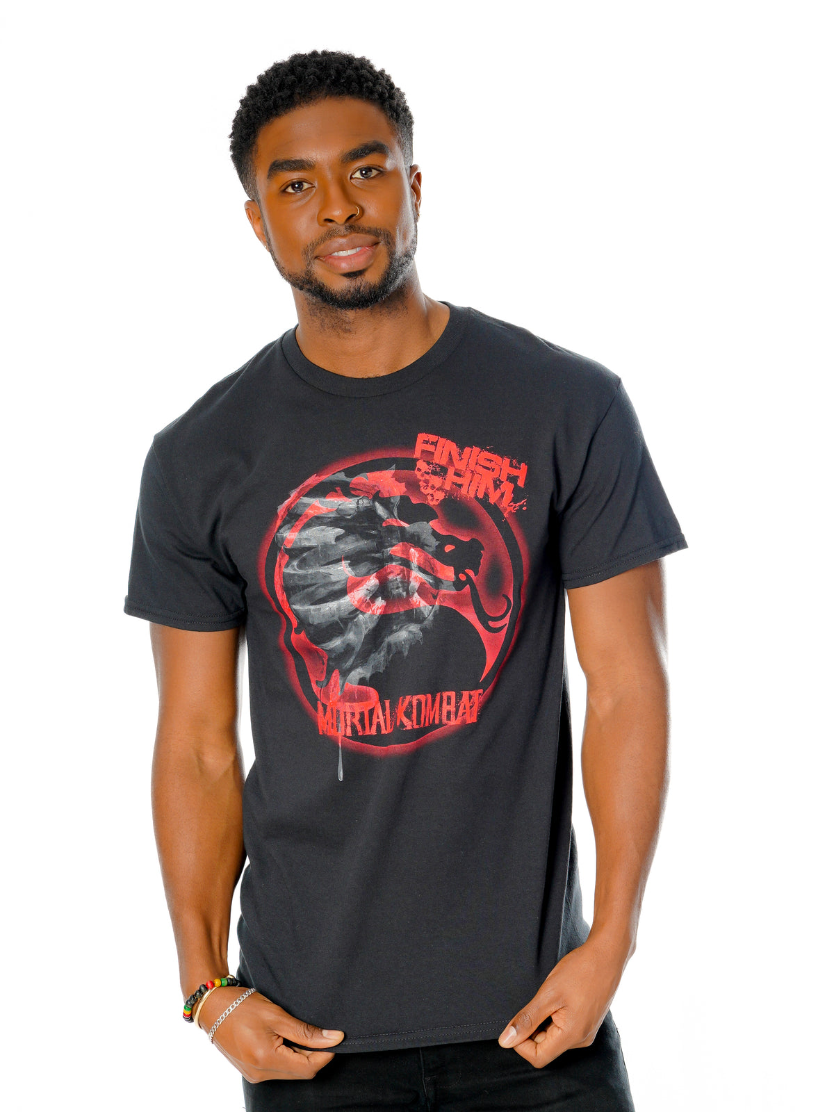 Rubies Mortal Kombat Finish Him T-shirt T-Shirts für Unisex