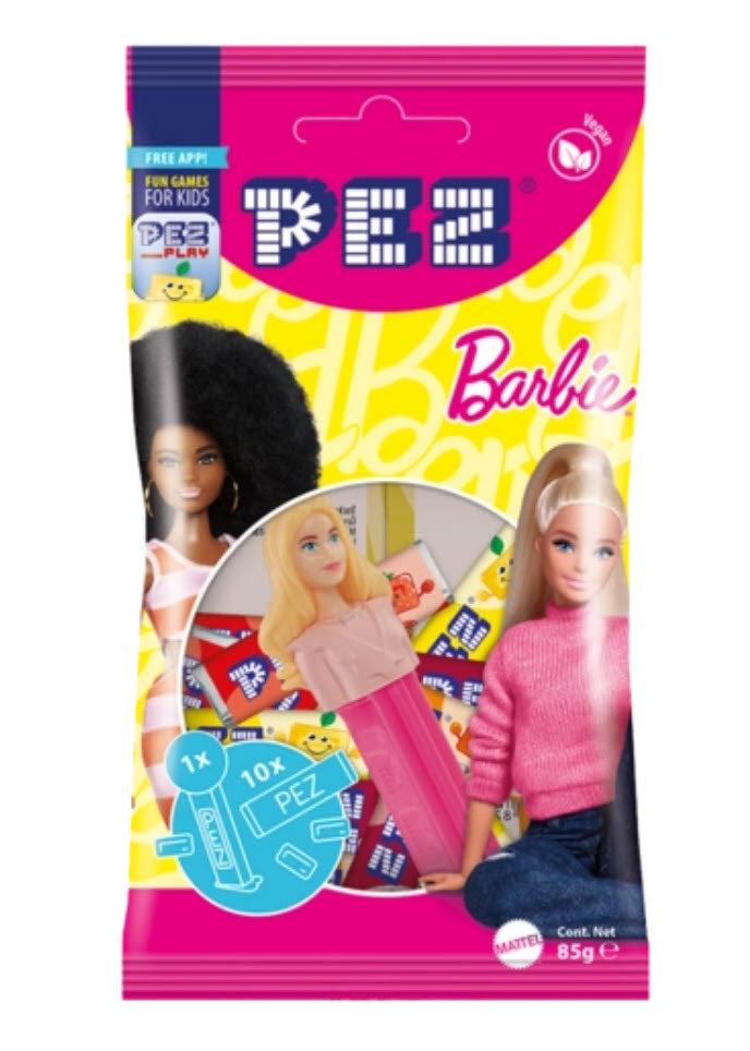 PEZ Traubenzucker Barbie Beutel 85 g Fruchtbonbons