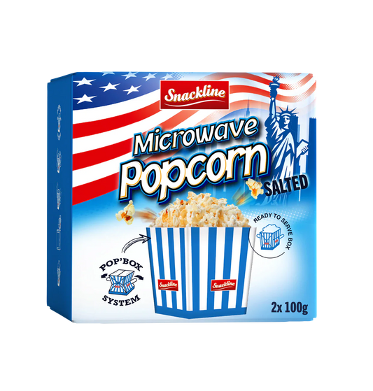 Snackline Mikrowellen Popcorn salzig 200g - 2x100g