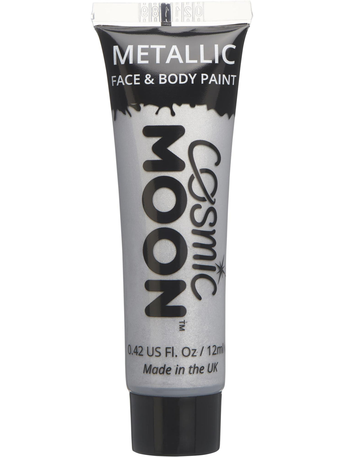 Smiffys Cosmic Moon Metallic Face & Body Paint, Silver CD für Unisex