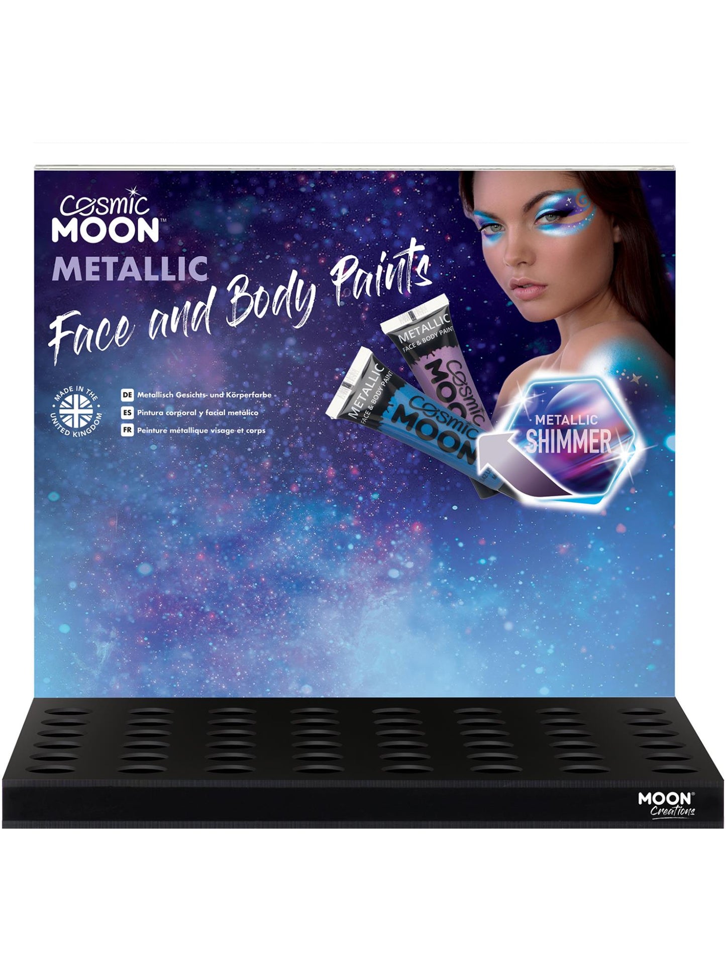 Smiffys Cosmic Moon Metallic Face & Body Paint, SF für Unisex